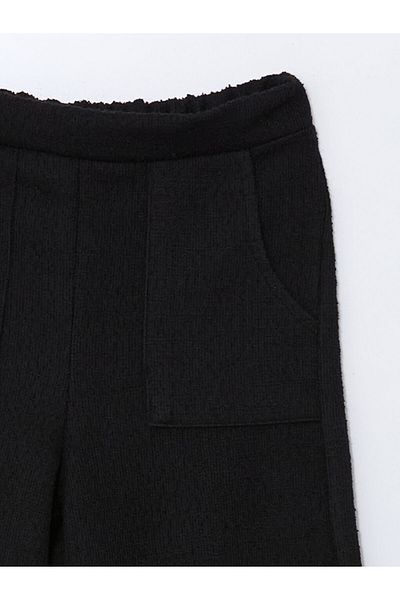 LC Waikiki New Season Girls' Tweed Trousers with Elastic Waist - S57153Z4