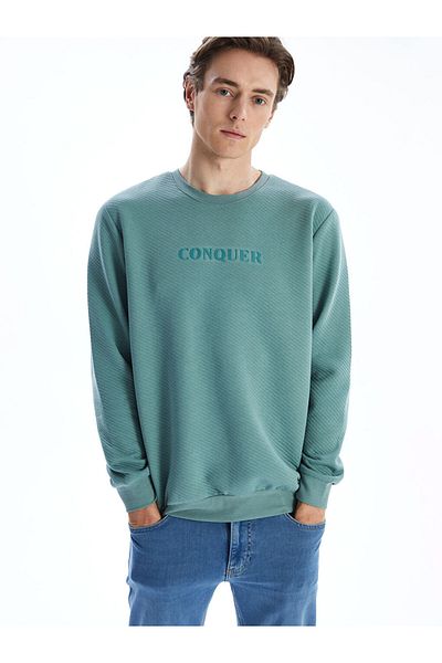 LC Waikiki Ανδρικό φούτερ με μακρυμάνικη λαιμόκοψη LCWAIKIKI Classic Crew