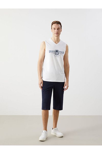 LC Waikiki Ανδρικό αμάνικο μπλουζάκι LCWAIKIKI Classic με λαιμόκοψη V