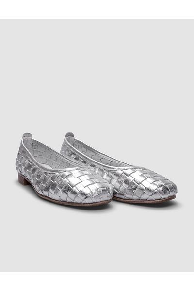 Cabani 100% Genuine Leather Gray Women's Ballerinas
