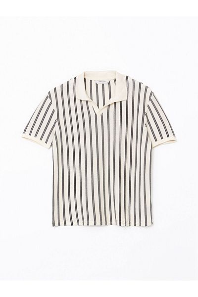 LC Waikiki Νέα σεζόν Polo γιακά με κοντό μανίκι ριγέ ανδρικό Tisort - S5ES81Z8