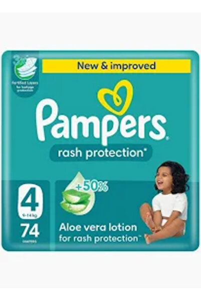 Pampers رقم 4 (7-14 كجم) عبوة ميجا 74 قطعة