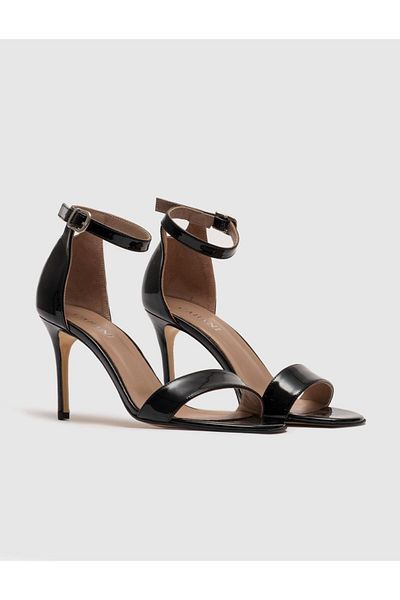 Cabani Neolit Sole Genuine Leather Black Women's Heeled Shoes
