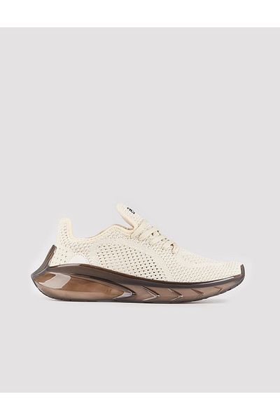 Cabani Knitwear Beige Lace-Up Women's Sports Shoes