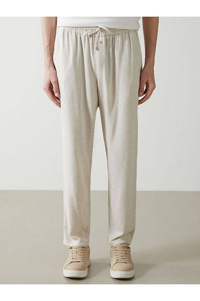 LC Waikiki Ανδρικό παντελόνι LCW Vision Standard Mold Linen Blend