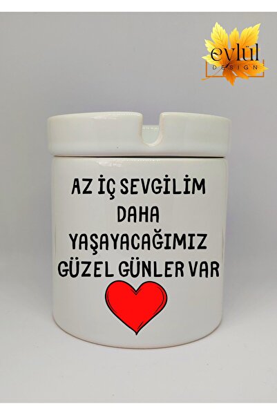 Eylül Design Az İç Sevgilim Yazılı Sevgili Temalı Özel Tasarım Baskılı Serami...