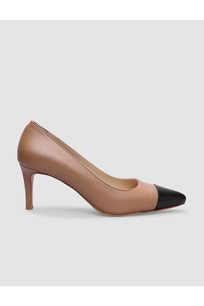 Cabani 100% Genuine Leather Mink - Black Women's Stiletto