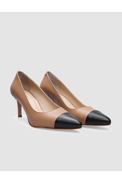Cabani 100% Genuine Leather Mink - Black Women's Stiletto