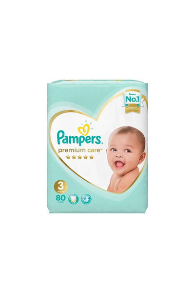 Pampers PREM/CRE رقم 3 (4-9 كجم) 84 قطعة