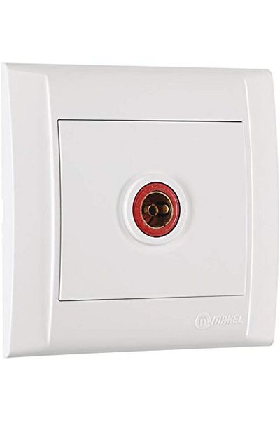 STOREMAX Bystoreby Defne Tv/Antenna Socket, 6 Db, White Newdesing 646268