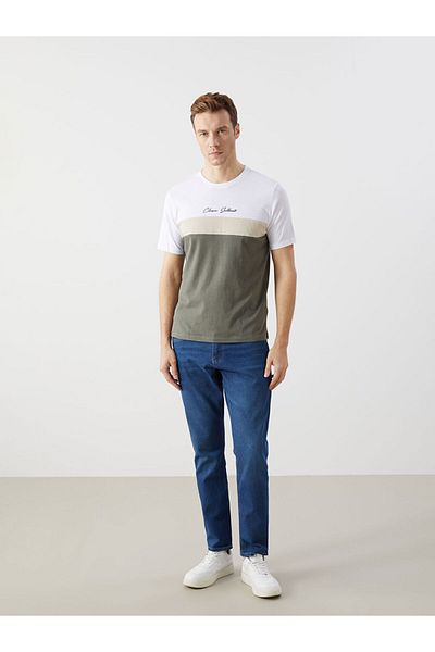 LC Waikiki Ανδρικό μπλουζάκι LCWAIKIKI Classic Crew με κοντό μανίκι Color Block
