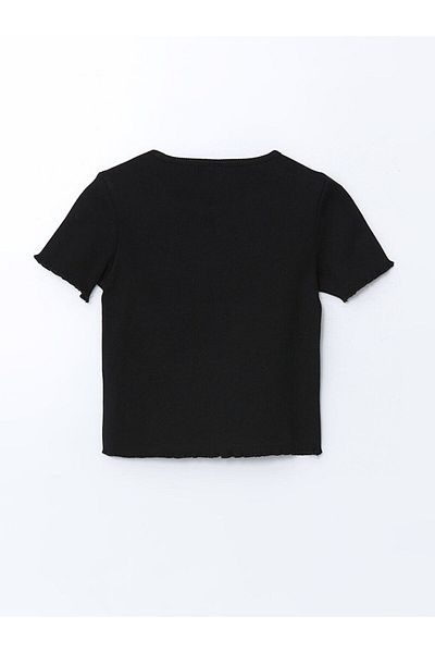 LC Waikiki Lcw Eco Crew Neck Floral Girl's T-Shirt