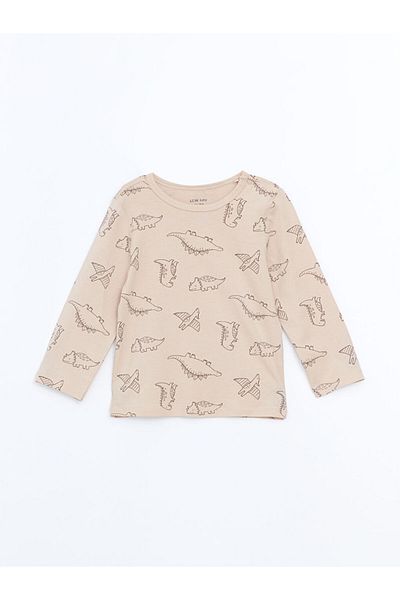 LC Waikiki Crew Neck Printed Baby Boy T-Shirt