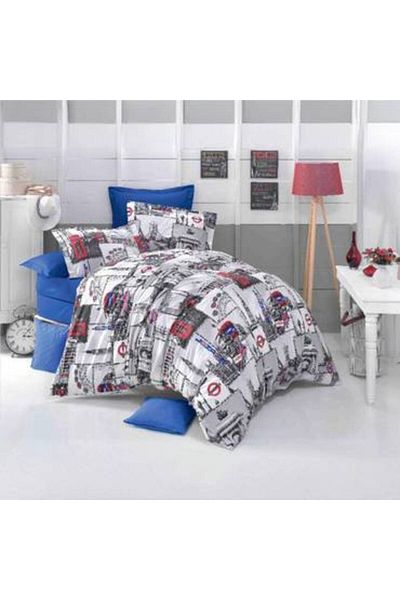 Pazar Home Bedding Bazaar Home Junior Turkish Cotton Bed Sheet, Single Size, 4 Pieces
