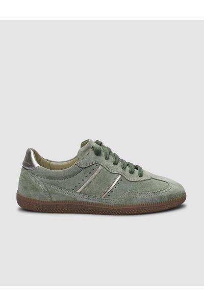 Cabani Green Suede - 100% Genuine Leather Women's Sneakers