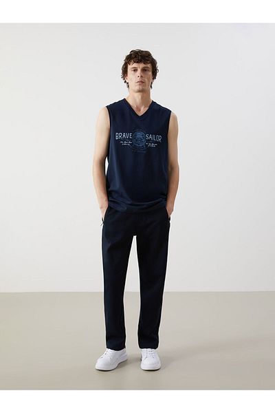 LC Waikiki Tricou fără mâneci pentru bărbați cu decolteu în V clasic LCWAIKIKI