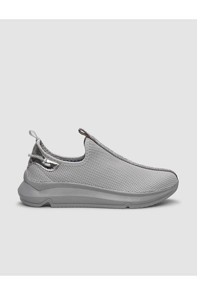 Cabani Gray Knitwear Women's Sports Shoes