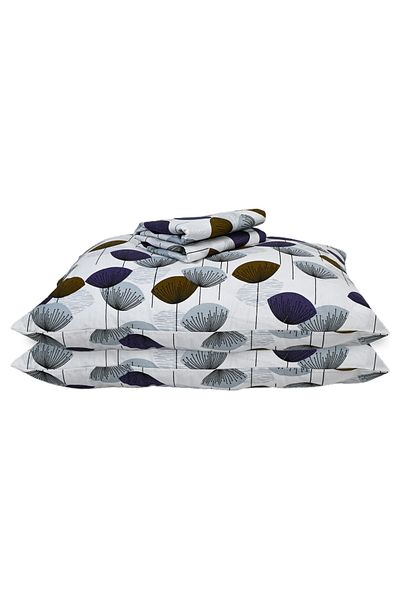 femmhome طقم ملاءة جاهزة مزدوجة كبيرة الحجم من Ranforce مقاس 180x200+30 سم