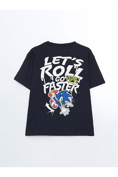 LC Waikiki LCW Kids Crew Neck Sonic nyomott fiú póló