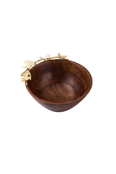 Dania Round wooden fruit plate, size 25 cm