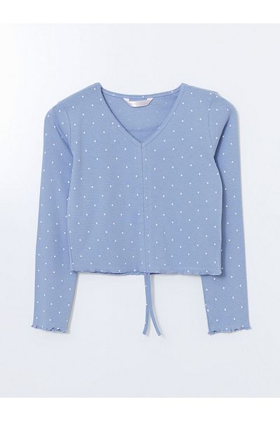 LC Waikiki Lcw Dream Women's V-Neck Polka Dot Pajamas Set