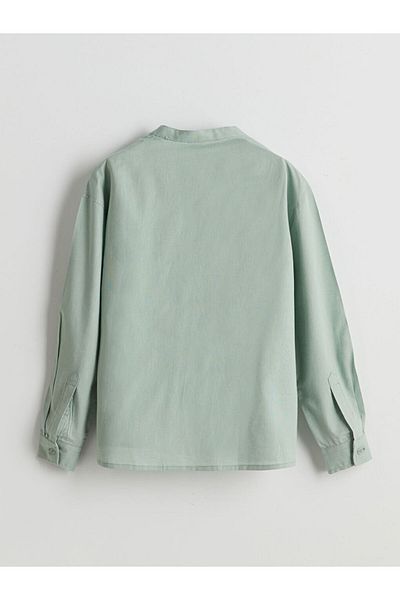 LC Waikiki Αγόρια πουκάμισα Lcw Kids Hakim Collar Linen Blended
