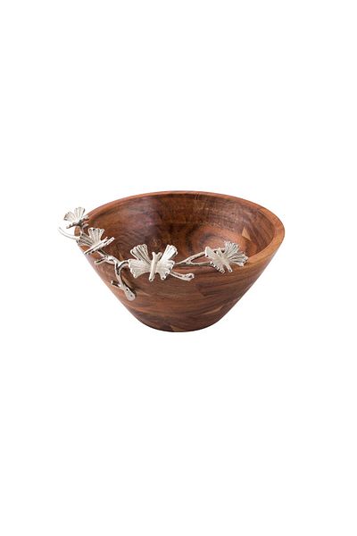 Dania Round wooden fruit plate, size 25 cm