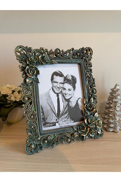 MGS COLLECTION Decorative Picture Frame Rose Motif Gülşah Frame 15X20 cm