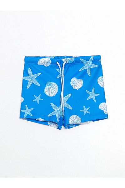 LC Waikiki New Season Elastic Waist Printed Boy's Boxer Swimsuit - S5L711Z4