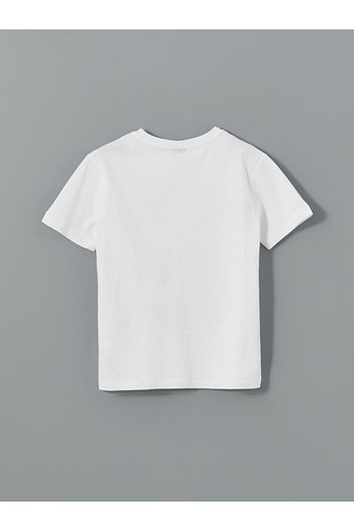 LC Waikiki Tricou pentru băiat cu imprimeu cu gât crew de sezon nou - S5I415Z4