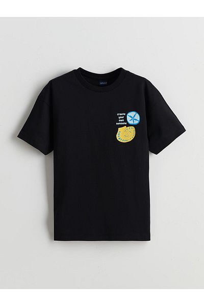 LC Waikiki Tricou pentru băiat cu gât crew de sezon nou - S5H006Z4