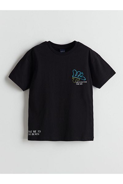 LC Waikiki Tricou pentru băiat cu gât crew de sezon nou - S5I175Z4