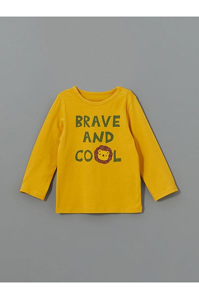 LC Waikiki Crew Neck Printed Baby Boy T-Shirt