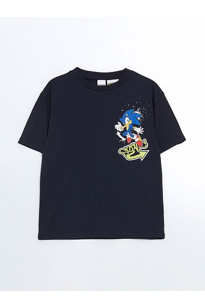 LC Waikiki LCW Kids Crew Neck Sonic nyomott fiú póló