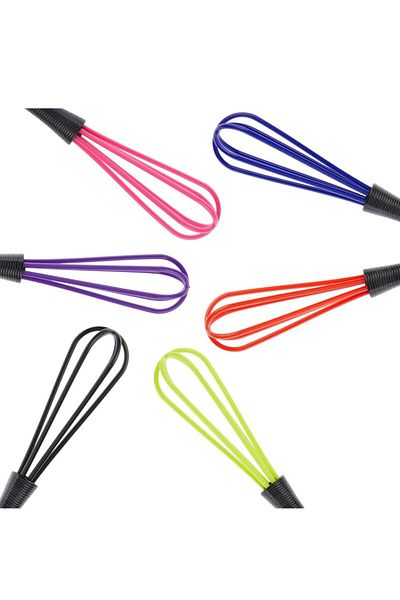 ARDSU 6Pcs Manual Whisk,Small Whisk Tool for Kitchen and Hair Dye
