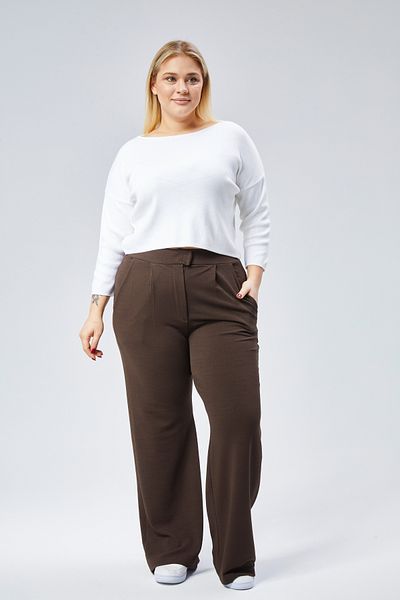 Symirna Women's Lycra Velcro Closure Oversize Palazzo Trousers