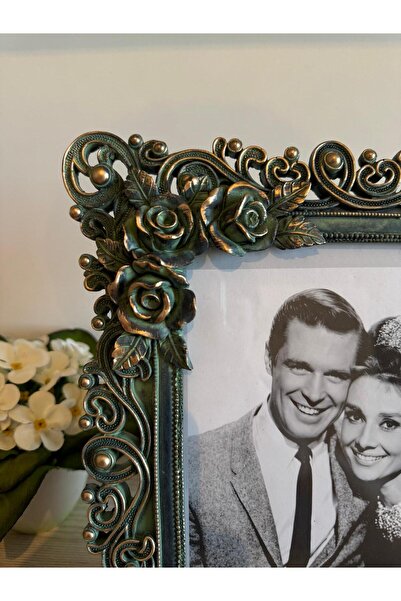 MGS COLLECTION Decorative Picture Frame Rose Motif Gülşah Frame 15X20 cm