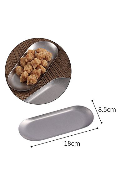 MIBRU Serving tray stainless steel 18*8.5cm