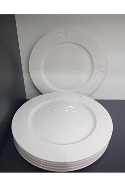 Güral Porcelain Grande 6-Piece 28 cm Serving Plate (Slightly Defective)