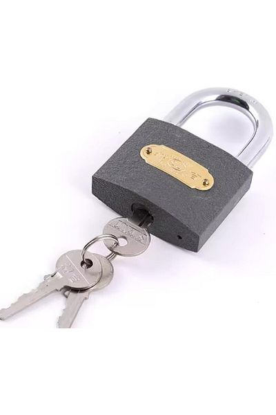 STOREMAX Jvnnshop Padlock Steel Lock with 3 Keys 646268