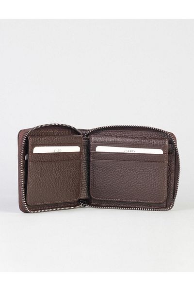 Cabani Men's Wallet - Genuine Leather, Brown