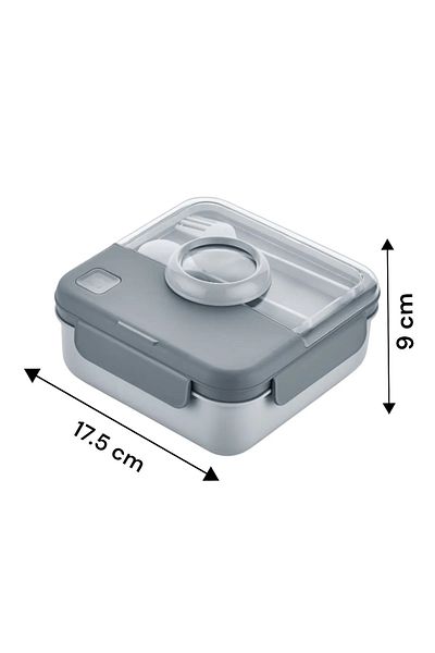 QLUX IDEAS Bpa Free Fitness Lunch Box - Diyyet Lunch Box with Lunch Box Fork Spoon for Office, School, and Sportsman