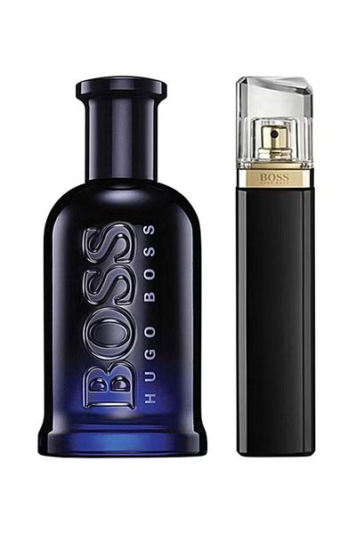 BOSS Bottled Night And Nuit Gift Set Bottled Night EDT 100 ml, Nuit Pour EDP 75ml