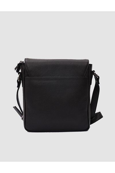 Cabani Genuine Leather Black Messenger Bag