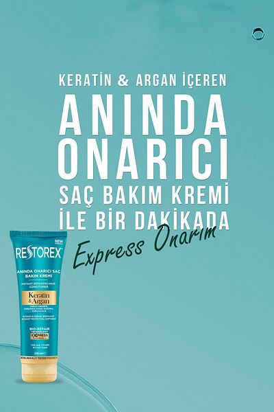Restorex Keratin&Argan Repair Hair Care Cream 2X250 ml