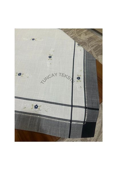 TUNCAY TEKSTİL Linen Carefree 100% cotton tablecloth