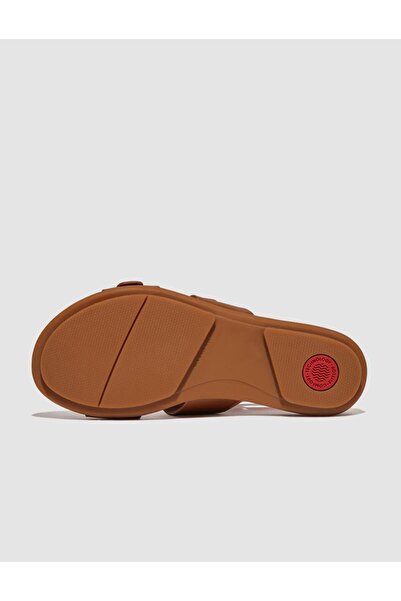 Fitflop Gracie Fv1 Double Buckle Tan Women's Slippers