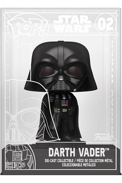 Funko بوب! مجسم حصري من The Die-Cast Star War Darth Vader Funko Shop - لا يوجد إصدار Chase -