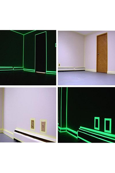 STOREMAX Sellbuystore Reflective 4 Meter Phosphorescent Green Strip Tape That Gives Light in the Dark 1053513