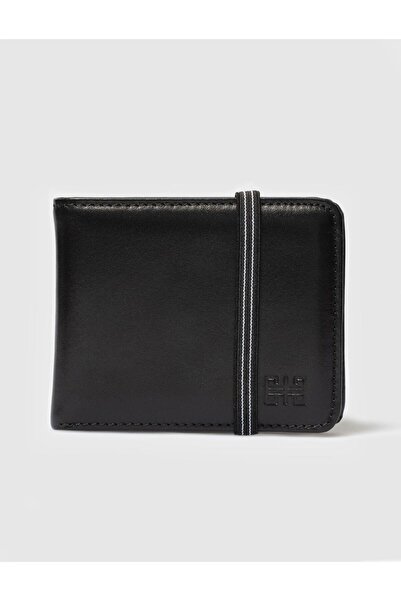 Cabani Genuine Leather Elastic Black Men's Wallet